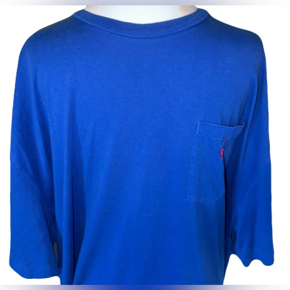 Polo by Ralph Lauren Men's Blue Short Sleeve T-Shirt Size XXL - Picture 4 of 12